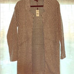 Chevron Tailored Knit Blazer